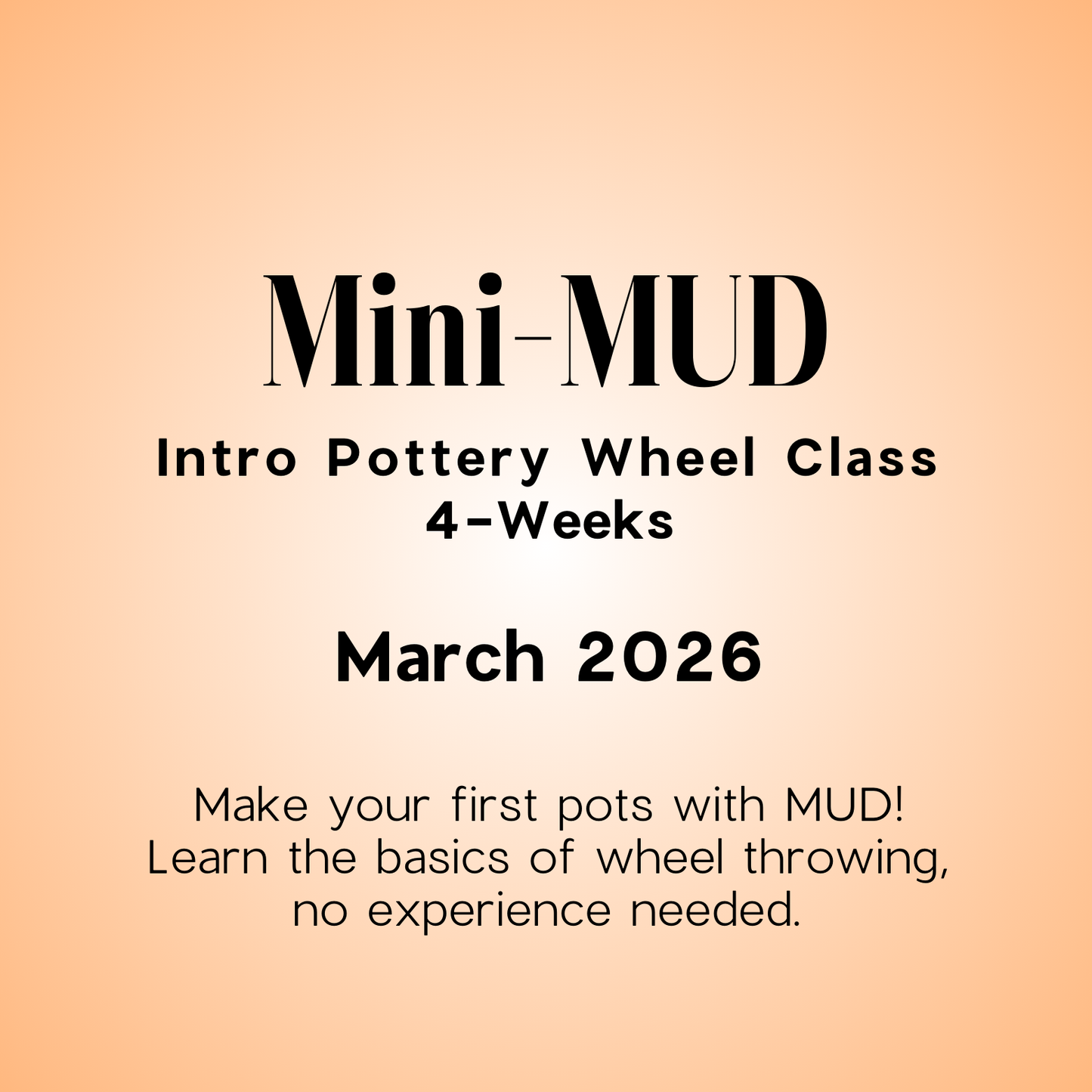 Mini-MUD: 4-WEEK WHEEL INTRO - MARCH 2026