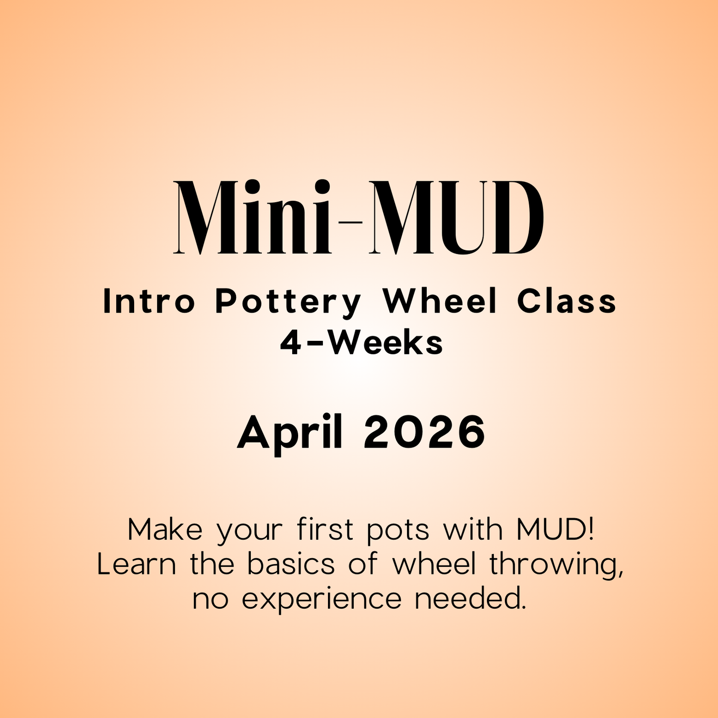 Mini-MUD: 4-WEEK WHEEL INTRO - APRIL 2026